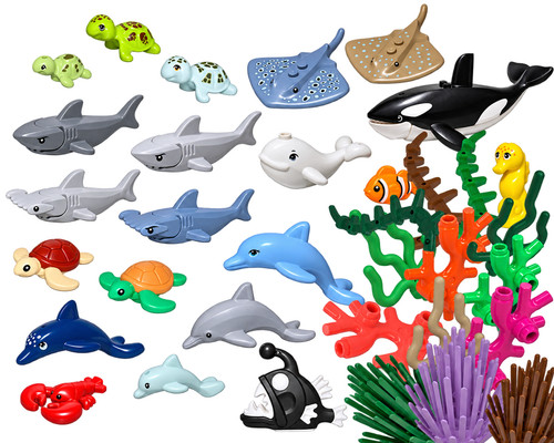 Lego tiere fisch hai delfin - fisch,